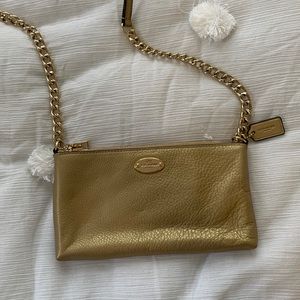 Gold Coach Crossbody Bag